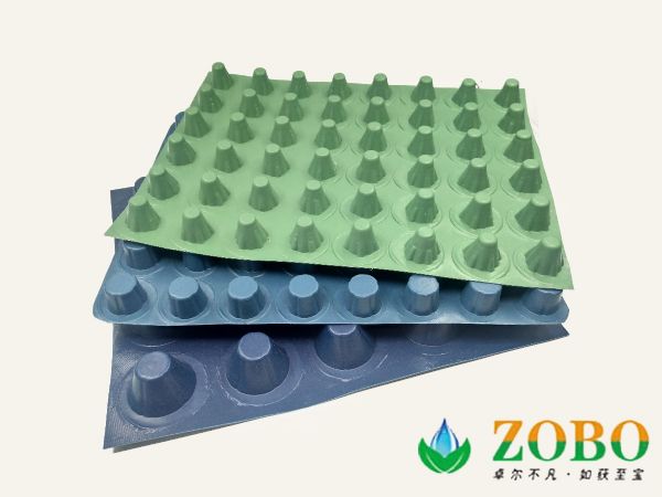 塑料排水板绿蓝